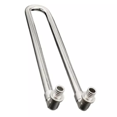 Угольник радиаторный с хромированной латунной трубкой, сдвоенный 16х15 мм, L-300мм