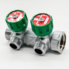 Коллектор регулирующий  под плоскую прокладку 3/4х1/2 -2 выхода.