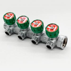 Коллектор регулирующий под плоскую прокладку 3/4х1/2 -4 выхода.