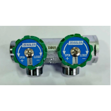 Коллектор регулирующий  под плоскую прокладку 3/4*1/2 -2 выхода.