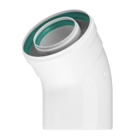 Колено коаксиальное 60х100(Пл)-45