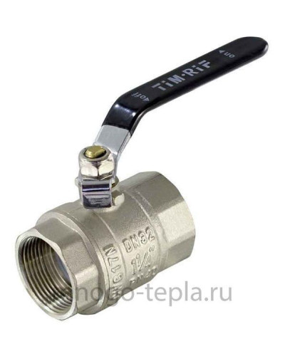 Кран шаровой усиленный (длиный рычаг) никелированная 3/4г/г(10/40), TIM