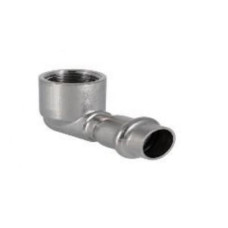 Пресс-угольник из нерж. стали с переходом на внутр. резьбу и креп. (водорозетка) 22*3/4(5/40)