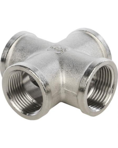 Крестовина никелированная 3/4F*3/4F*3/4F*3/4F(5/50), TIM