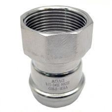 Соединитель прямой с переходом на внутреннюю резьбу22×1/2"  "VER-PRO"   (70/5шт)