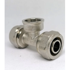 Фитинг обжимной – тройник с переходом на внутреннюю резьбу 20*1/2г*20(5/40)