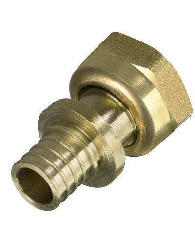 Переходник с накидной гайкой  для труб из сшитого полиэтилена аксиальный 3/4*20(2.8) (25/200), TIM