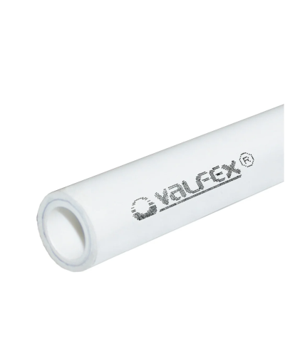Труба армированная ALUMINIUM, SDR 6 PN25, ø 40х6,7 мм (40) (Valfex), 4м БЕЛАЯ, Valfex