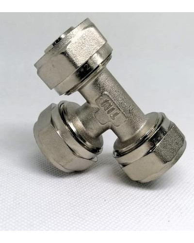 Фитинг обжимной – тройник 20*20*20(5/40), TIM