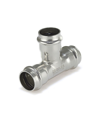 Трехраструбный пресс-тройник из нержавеющей стали 54*42*54mm(1/6), TIM