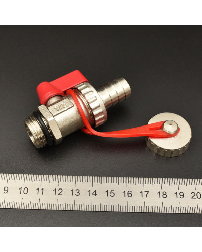 VR1119 Кран дренаж. со съём. мета. штуцером(200/10шт), VIEIR