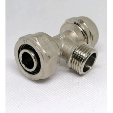 Фитинг обжимной – тройник с переходом на наружную резьбу 20*1/2ш*20(5/50)