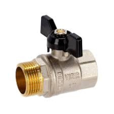 VR103-13 Кран шар.1"F/M( Б) ЧЕРН. НИКЕЛЬ(60/10)