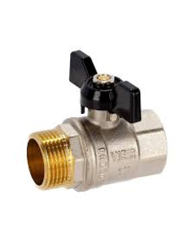 VR103-13 Кран шар.1F/M( Б) ЧЕРН. НИКЕЛЬ(60/10), VIEIR