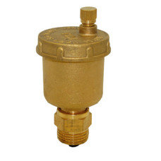 Авто-воздухоотводчик прямого с отсек.клапаном,латунь 1/2"