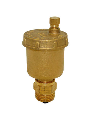 Авто-воздухоотводчик прямого с отсек.клапаном,латунь 1/2, TIM