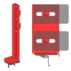Опора для отдельностоящей перегородки WALLBOX (цена за 1шт.)