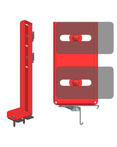 Опора для отдельностоящей перегородки WALLBOX (цена за 1шт.)