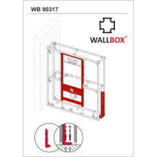 Опора для отдельностоящей перегородки WALLBOX (цена за 1шт.)