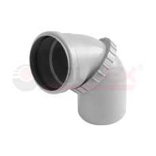 Отвод поворотный (универсальный) 110мм вн.канализ.(30) VALFEX