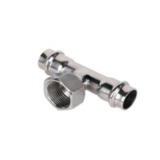 Пресс-тройник из нержавеющей стали с внутренней резьбой 22mm*1/2(5/50)