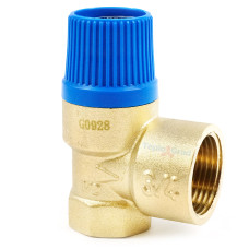 Мембранный предохранительный клапан  1/2"*3/4" г/г-8 бар. синий