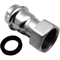 Пресс-фитинг из нержавеющей стали с накидной гайкой 22mm*1/2(5/90)