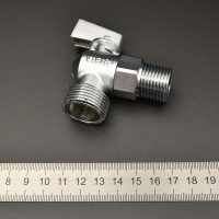 VER34 Угл. кран 1/2"х3/4" мат.ЛАТУНЬ"ViEiR" (60/15шт)