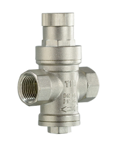 Редуктор давления под манометр, никелированный 3/4, TIM