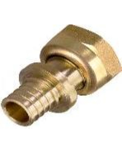 Переходник с накидной гайкой  для труб из сшитого полиэтилена аксиальный 1/2*16(2.2)(5/240), TIM