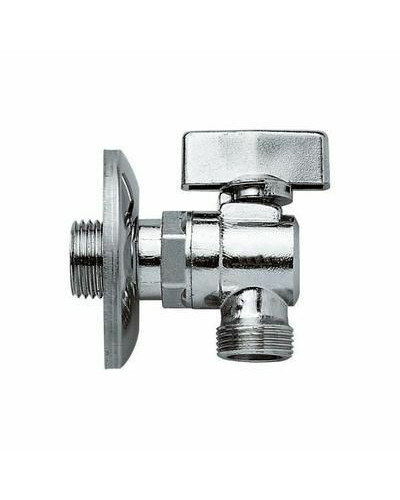 Угловой кран   1/2-3/4 LUX Ganzer хром (60/1шт), VIEIR