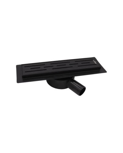 Поворотный душевой трап с сухим затвором, черный - 400 мм (4шт), VIEIR