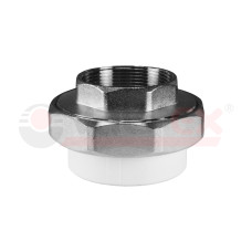 Муфта комб.разъём.(американка) с внутренней резьбой  90x3" (16/1) (Valfex) БЕЛАЯ К