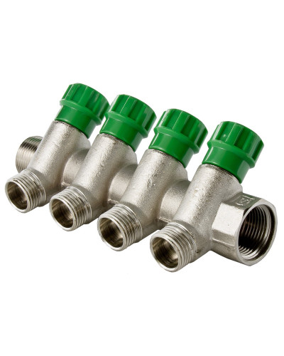 Коллектор регулирующий под 45°, 3/4г/ш х 1/2 - 2 вых.(5/20), TIM