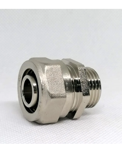 Фитинг обжимной с переходом на наружную резьбу 16*1/2 ш(10/160), TIM