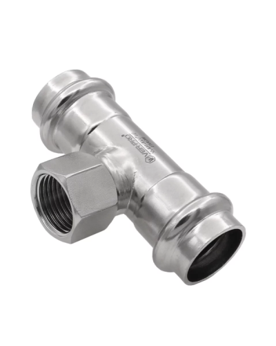 VPTF28428 Тройник с переходом на внутреннюю резьбу 28×3/4×28  VER-PRO(20/2шт), VIEIR