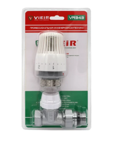 Комплект терморегулирующий 1/2  ПРЯМОЙ (25/1шт) ViEiR, VIEIR