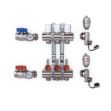 VR112-04B Колл.С РАС. БЕЗ КРАН.4-вых. ЛАТУНЬ (3/1шт)