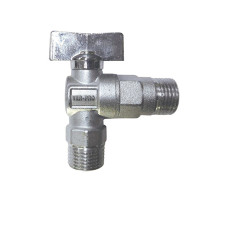 Угловой кран   1/2"-1/2 "VER-PRO"мат. хром   (100/1шт)