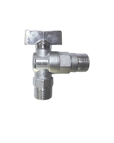 Угловой кран   1/2-1/2 VER-PROмат. хром   (100/1шт), VIEIR