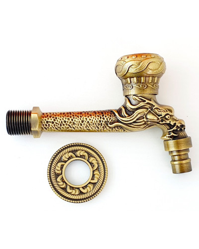 Кран с носиком ретро (длинный) декор/бронза ViEiR (50/1шт), VIEIR