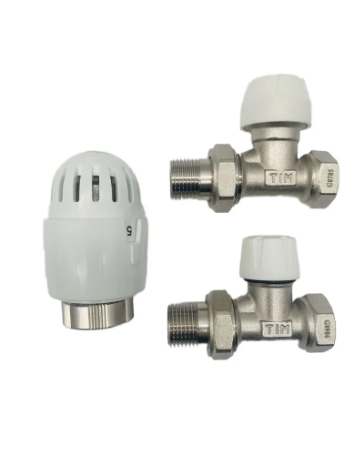 Комплект терморегулируюшего оборудования для радиатора прямой 1/2(1/20), TIM