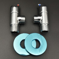 Кран угловой  набор в блистере 1/2"-1/2 ХРОМ."VER-PRO" (60/1пара)