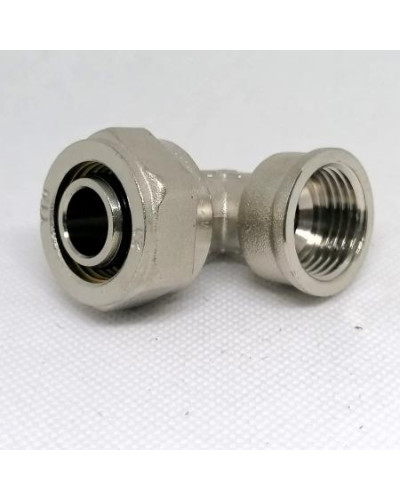 Фитинг обжимной – угольник с переходом на внутреннюю резьбу 20*1/2г(5/80), TIM