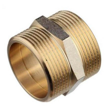 Ниппель никелированная  3/8" ш/ш          (10/500)