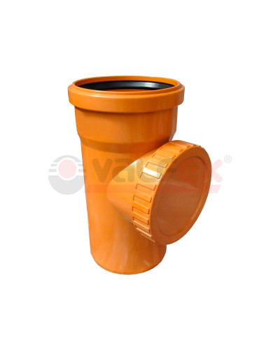 Ревизия с крышкой D 160мм РЫЖАЯ нар.канализ.(9) VALFEX, Valfex