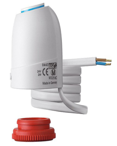 Сервопривод для теплого пола. M30x1.5. нормально закрытый  230v/ 2м(1/60), TIM