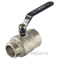 Кран шаровой усиленный (длиный рычаг) никелированная 11/2"г/ш(2/8)