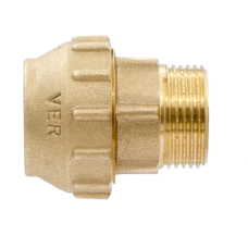 VER370 Муфта для трубы ПНД S25 x 3/4"M (100/10шт)