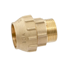 VER370 Муфта для трубы ПНД S25 x 3/4"M (100/10шт)